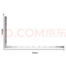 得力（deli）不锈钢拐尺钢角尺L型尺木工直角90度尺双面刻度250x500mm 实拍图