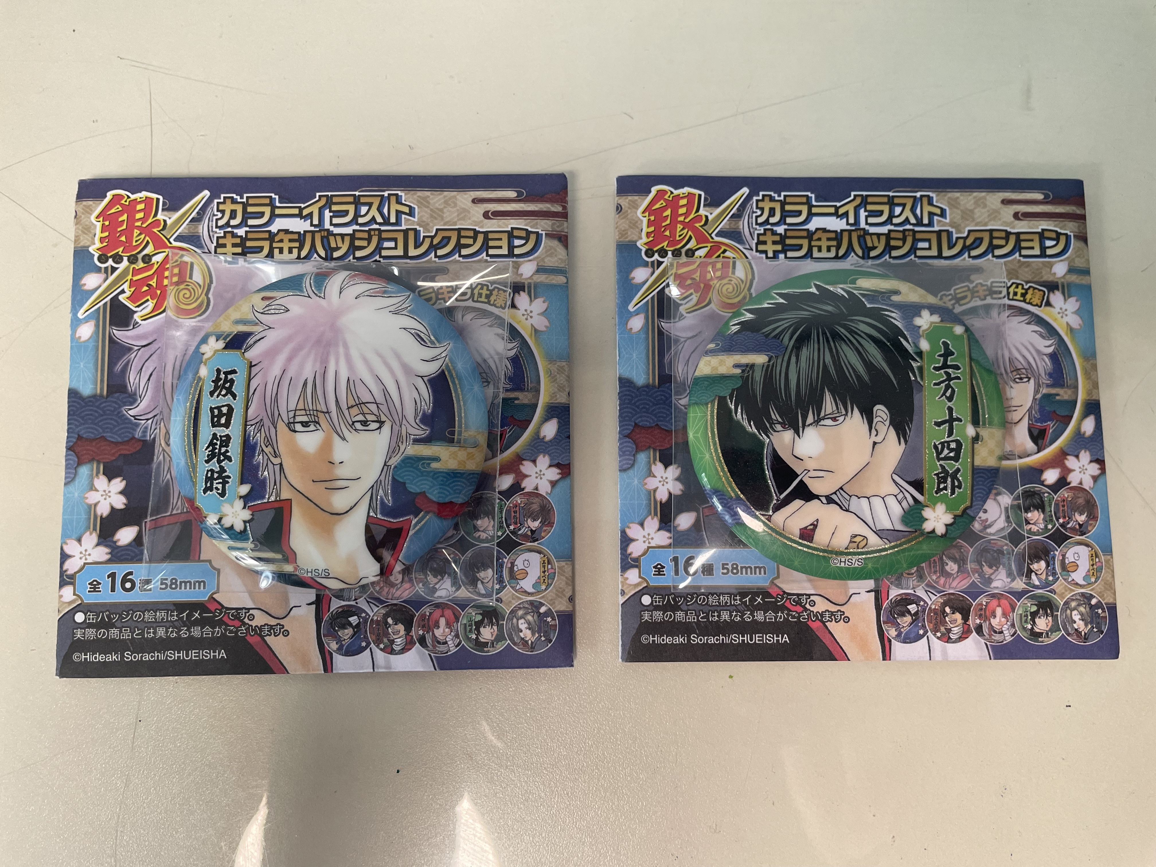 SHONEN JUMP SHOP官方银魂 彩图闪徽章 盲盒 吧唧动漫周边 随机1个 实拍图