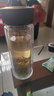富光男女士双层玻璃杯 高硼硅玻璃304茶隔水杯子 加厚杯底500ml 实拍图