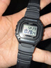 卡西欧（CASIO）手表男复古小方块运动防水学生男女f91w系列手表W-218H-1A 实拍图