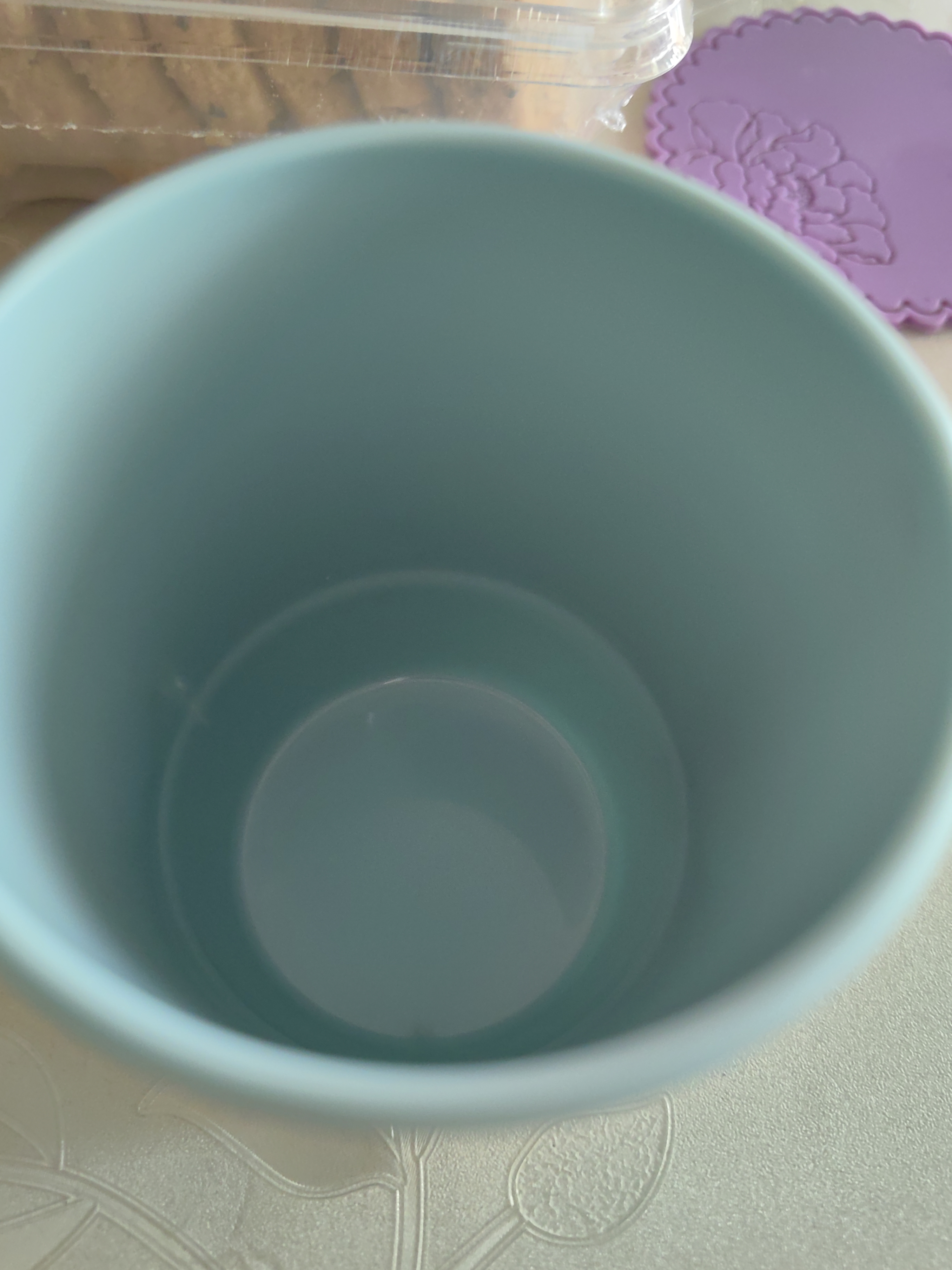 茶花 漱口杯簌 刷牙杯子 牙刷杯牙缸 洗漱杯塑料水杯 1只装 蓝色 实拍图
