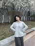 浪莎防晒衣女防紫外线2026夏季新款冰丝大帽檐宽松薄款透气户外防晒衣 青灰色 【显白透气可拆卸帽檐】 XL （115-140斤） 实拍图