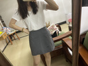 优衣库开叉裙裤女装/迷你裙裤485473 05 天灰色 S 实拍图