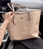 蔻驰（COACH）【品牌直供】女士CITY大号单肩托特包电脑包CV976礼物 实拍图