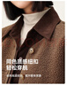 雪中飞（SNOWFLYING）女装仿羊羔毛摇粒绒圆领开衫小香风外套 豆绿 L 实拍图