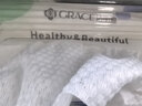 洁丽雅（Grace）居家差旅便携一次性洗脸巾珍珠纹绵柔毛巾3包 20*20cm 90抽/包 实拍图