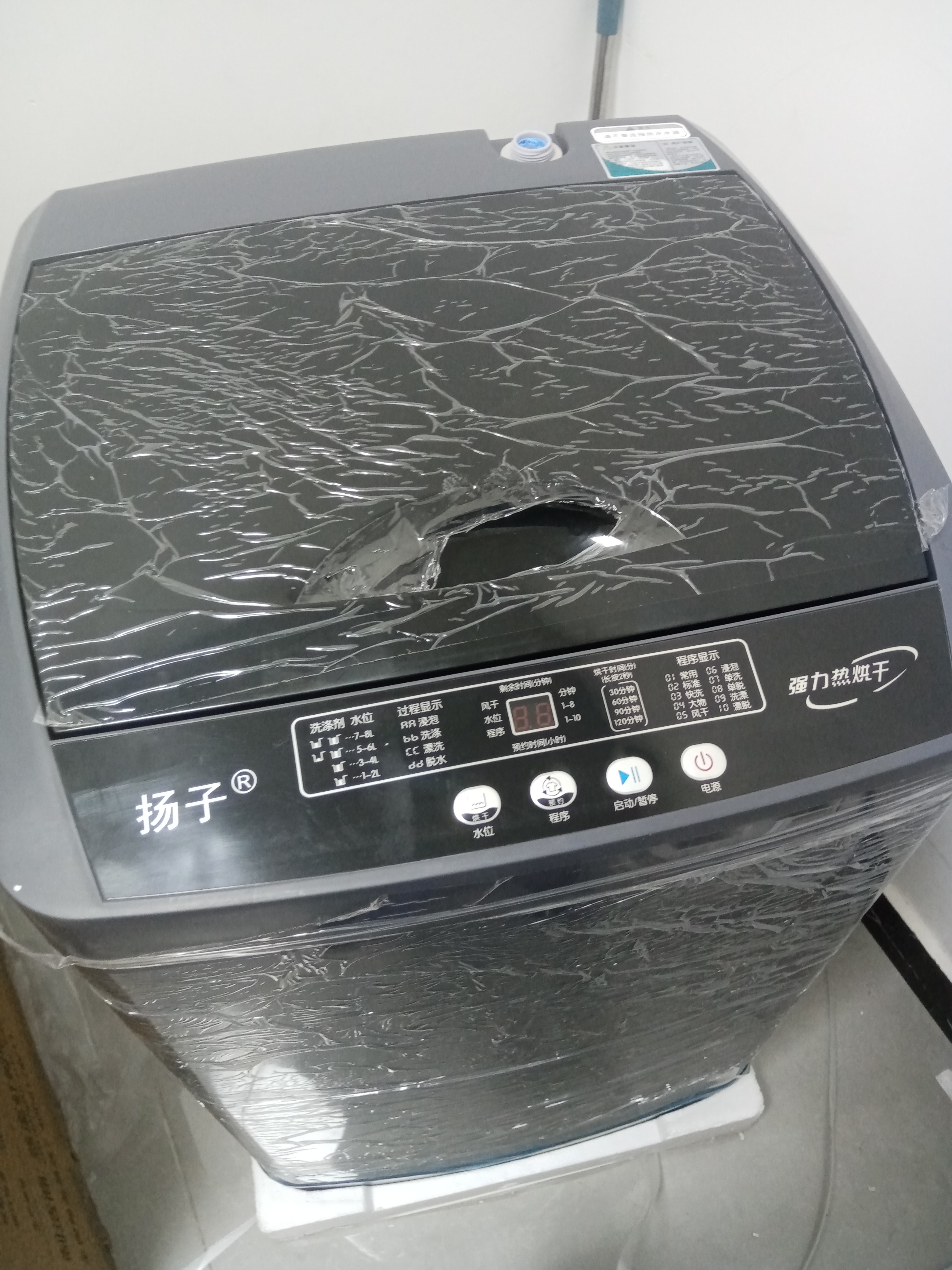 扬子【家电补贴20%】波轮洗衣机小型全自动家用 洗脱一体机大容量带烘干 公寓宿舍出租房 10KG【热烘干】蓝光洗护+10年质保+强电机 波轮 实拍图