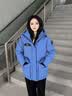 波司登（BOSIDENG）反季羽绒羽绒服女士加厚90绒鹅绒连帽商场同款时尚百搭休闲外套 光影蓝|5A38 XS 155/80A 体重约100斤以内 实拍图