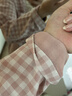 MUJI[自营限定款]女士无侧缝 双层纱织睡衣 纯棉家居服 浅粉红色 M 实拍图