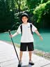 李宁儿童运动套装2026夏季新款速干两件套冰丝透气短袖短裤男童运动服 白色【速干套装】 160 cm 实拍图