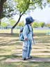 Kocotreekk树儿童防晒衣原纱防紫外线男女童冰丝凉感外套宝宝夏季雪山蓝 实拍图