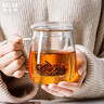 物生物（RELEA）玻璃杯男女士茶水分离杯耐高温办公泡茶杯带把高硼硅水杯花茶杯子 实拍图