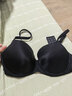 遐[小青提]光面无痕微聚拢防下垂轻薄内衣女显瘦全罩杯大胸显小文胸 黑色-标准版 85D 实拍图