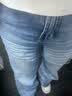 真维斯（Jeanswest）牛仔裤女夏季阔腿高腰宽松垂感显瘦拖地直筒长裤女浅蓝M 实拍图
