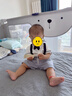 戴维贝拉（DAVE＆BELLA）夏装男童短袖绅士套装宝宝正装2件套背带裤套装DB13370白色80cm 实拍图