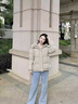 波司登冬羽绒服女士修身短款休闲加厚脱卸帽立领休闲百搭外套 实拍图