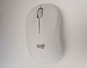 罗技（Logitech）M221 轻音鼠标 无线鼠标 办公鼠标 对称鼠标 带无线微型接收器 米白色 实拍图
