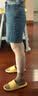 UR2025夏季新款女装复古猫须水洗腰带牛仔短裤UYY850081 实拍图