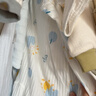 舒贝怡2件装婴儿衣服夏季薄款新生儿连体衣短袖哈衣儿童爬服蓝色80CM 实拍图