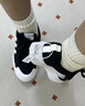 adidas NIZZA PLATFORM厚底增高运动帆布鞋女阿迪达斯三叶草 一号黑/白   37 实拍图
