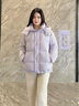 波司登冬羽绒服女士修身短款休闲加厚脱卸帽立领休闲百搭外套 实拍图