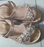 富罗迷女童凉鞋夏季便捷魔术贴软底沙滩鞋小女孩甜美公主鞋 肉粉  30  实拍图