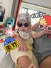 Kocotreekk树婴儿眼镜防晒宝宝墨镜男宝幼儿太阳镜偏光女宝潮砖茶棕圆形 实拍图