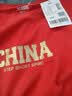 特步童装儿童服装中性中国金标印花元素短袖夏季棉质短T 砂岩红 175 实拍图