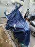 天堂伞雨衣电动车雨披摩托车雨衣雨披电瓶车雨披加大加长加厚牛津布料 单人-藏青-牛津布提花面料 实拍图