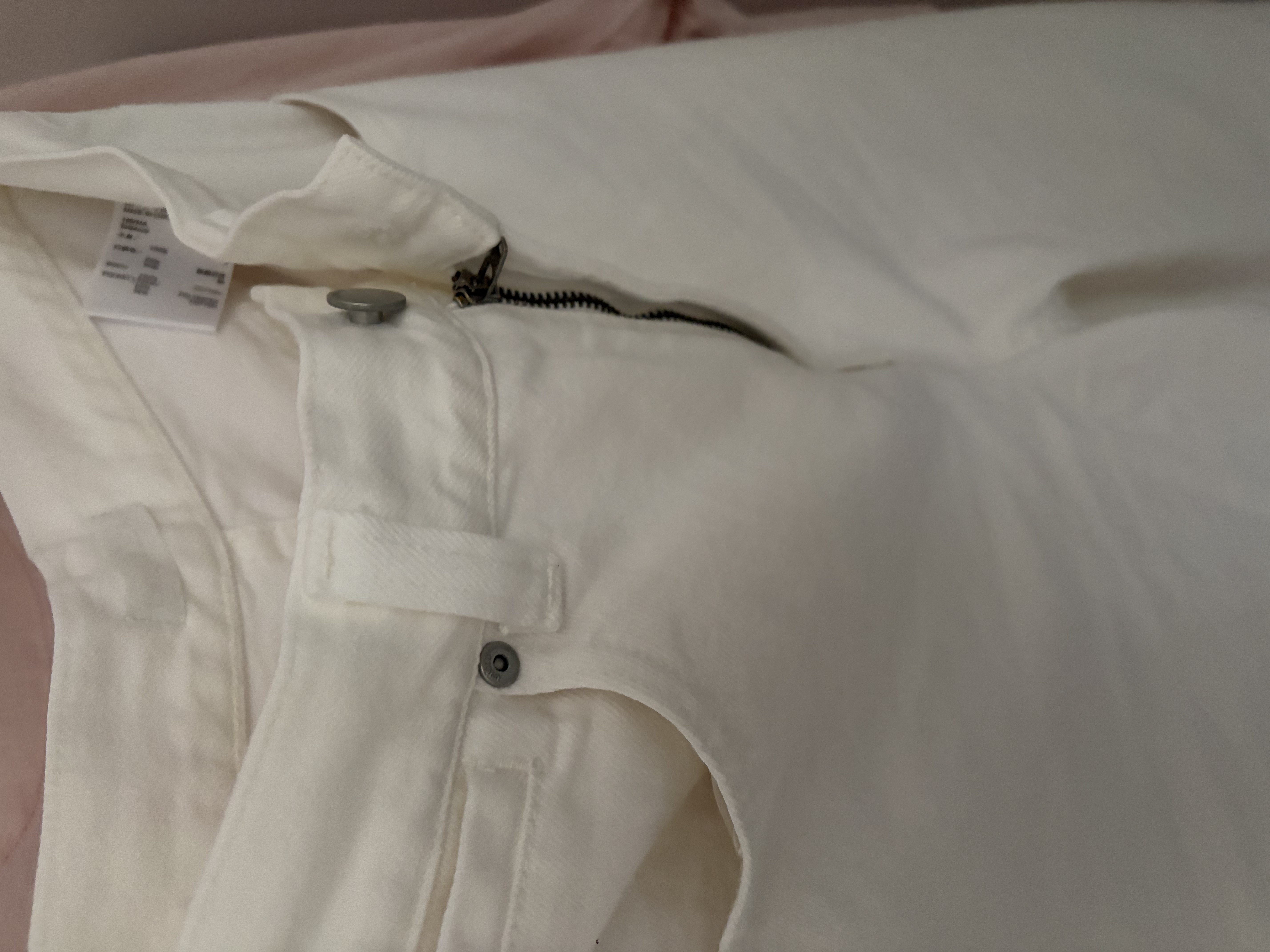 优衣库牛仔裙裤/水洗产品女装阔感裙裤26春夏新款488694 488694/00白色 26 /160/66A 实拍图