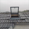 加厚新款铝合金天窗斜屋顶挡雨板检修口琉璃瓦别墅阁楼顶手动盖板 80*80加厚一体款排水板手动天窗带钢化玻璃 实拍图