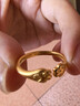 六福珠宝福满传家足金猫爪实心黄金戒指开口戒 计价 F41TBGR0004 4.26克(含工费324元) 实拍图