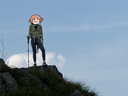 探路者（TOREAD）喀纳登山杖手杖碳素碳纤维可伸缩超轻户外徒步便携爬山棍 宝石紫 实拍图