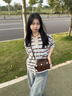 viney【陈妍希同款】包包女包牛皮斜挎包剑桥包轻奢生日礼物品牌送女友 实拍图