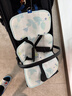 babycare自然凉选车席透气宝宝专用手推车坐垫通用席子薄荷冰柠38×70CM 实拍图
