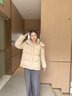 波司登（BOSIDENG）反季羽绒【小蛮腰】羽绒服商场同款女90绒可脱卸帽显瘦保暖外套 优乐卡其7E69-灰色系 S 160/84A 体重约100-110斤 实拍图