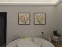 墨派（Mopai）餐厅装饰画手绘油画美式花卉高端客厅肌理挂画正方形壁画免打孔 花开富贵 60*60cm手绘油画 实拍图