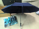 天堂伞 全自动雨伞三折 10骨加固一键开收易甩干简约商务自动伞 藏青 实拍图