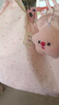 幻鲨新款印花可爱兔子单肩包女学生韩版帆布包卡通大容量手拎包通勤包 粉色长耳兔【高品版】 包包+粉色海狸 实拍图