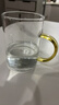 六色玻璃茶杯水杯耐热加厚套装家用高硼硅玻璃杯彩把 6只装 300ml 实拍图