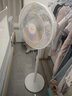 美的（Midea）【飓风节能】七叶柔风立式电风扇/家用轻音落地扇/台式小型风扇/大风力遥控定时摇头风扇 SAH35BSJ 实拍图