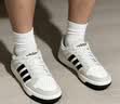 adidas ENTRAP美式校园风运动少年感复古篮球风板鞋男女阿迪达斯   白色/黑色/矾土棕   46 实拍图