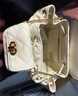 CHARLES&KEITH菱格大容量柔软背包书包双肩包包女包生日礼物送女友CK2-60151400 Cream奶白色 S 实拍图