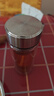 富光玻璃杯双层带茶隔大容量水杯 高档商务泡茶杯 高硼硅杯子500ml 实拍图