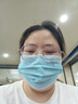 振德一次性医用外科口罩独立包装防尘花粉防晒口罩成人蓝色100只 实拍图