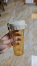 特百惠（Tupperware）茶韵500ml塑料杯男女士学生运动水杯子大容量泡茶杯 奶茶棕 实拍图