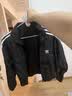 adidas三条纹短款休闲夹克外套女装阿迪达斯官方三叶草 黑色   L 实拍图