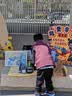 莱邦宸新款爱心义卖活动摊位牌装饰幼儿园跳蚤市场布置摆摊海报KT板定制 跳蚤摊位义卖牌套装A【立牌+地垫+价格签+支架+笔】 实拍图