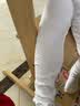 贝瑞加（Babyprints）女童打底裤儿童裤子女宝宝弹力长裤女孩春秋底裤木耳边 白120 实拍图