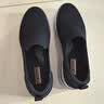 斯凯奇（Skechers）男鞋秋季透气网面健步鞋轻便一脚蹬运动休闲鞋子 BLK黑色 42.5 实拍图